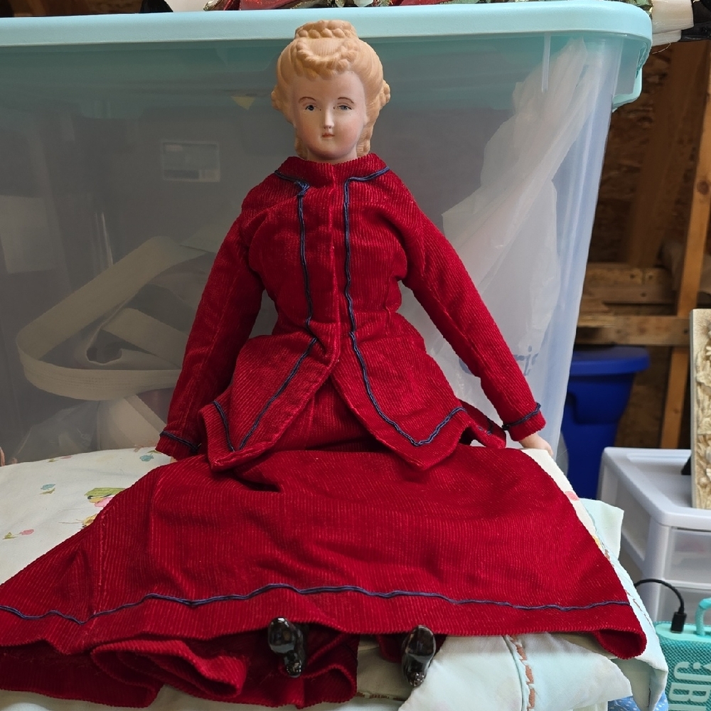 Vintage Victorian Porcelain Doll